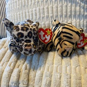 TY VINTAGE BEANIE BABIES, Wild Cat Duo